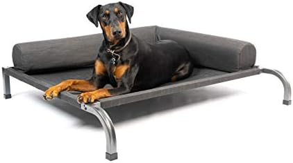 מיטת כלבים חיצונית מוגבהת אולטימטיבית מיטת כלבים חיצונית | גדול או גדול במיוחד | מסגרת פלדה עמידה